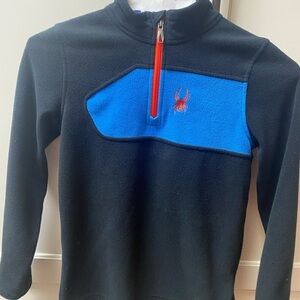 Spyder Black and Blue Fleece with Red Accent